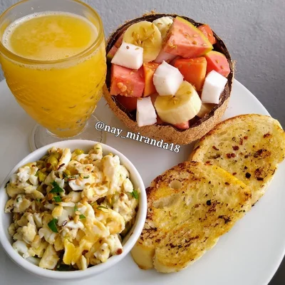 Receita de Café da manhã saudável  no site de receitas DeliRec