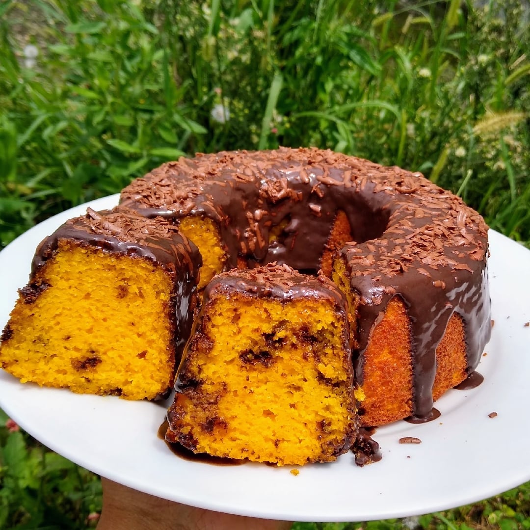 Foto da Bolo de Cenoura Chocolatudo sem Glúten  - receita de Bolo de Cenoura Chocolatudo sem Glúten  no DeliRec