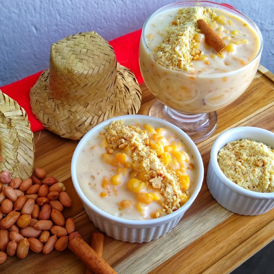 Foto da Canjica cremosa com amendoim  - receita de Canjica cremosa com amendoim  no DeliRec
