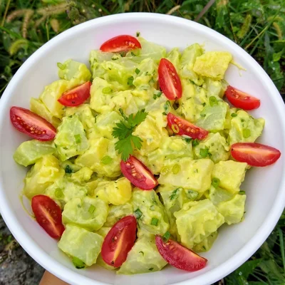 Recipe of Salad with vegan mayonnaise on the DeliRec recipe website