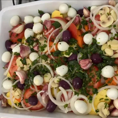 Recipe of Abadejo with vegetables on the DeliRec recipe website