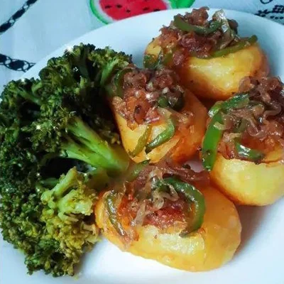 Recipe of Golden Potatoes with Broccoli on the DeliRec recipe website