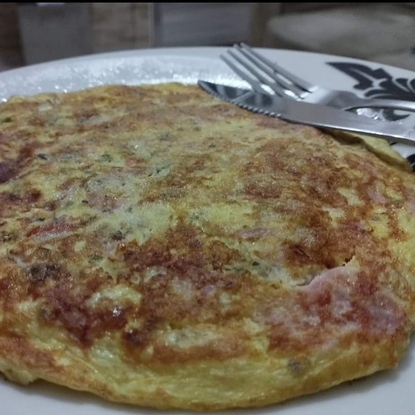 Foto da Omelete de queijo e presunto - receita de Omelete de queijo e presunto no DeliRec