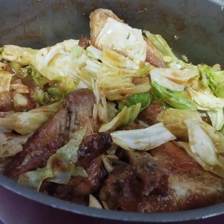 Photo of the Chicken Wing with Cabbage – recipe of Chicken Wing with Cabbage on DeliRec