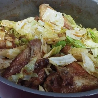 Recipe of Chicken Wing with Cabbage on the DeliRec recipe website