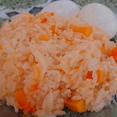 Recipe of Rice mixed with pumpkin 🎃 on the DeliRec recipe website