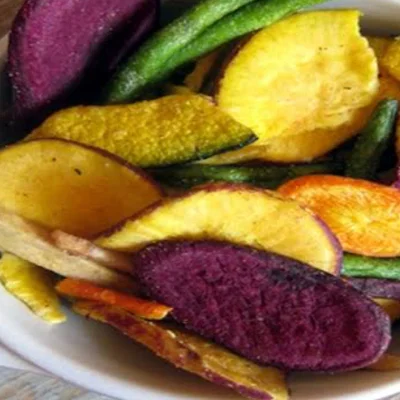 Recipe of Roasted vegetable chips on the DeliRec recipe website