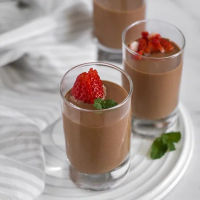 Recipe of Gut-Friendly Chocolate Mousse on the DeliRec recipe website