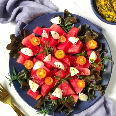 Recipe of Refreshing Watermelon Salad on the DeliRec recipe website