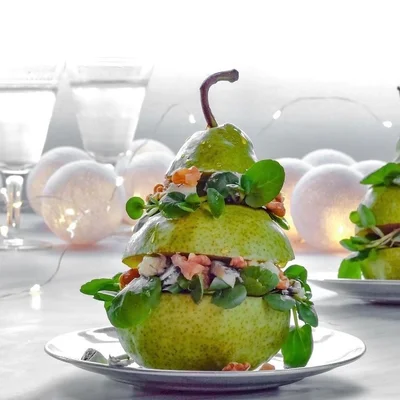 Recipe of Vertical Pear Salad on the DeliRec recipe website