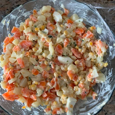 Recipe of Yummy mayonnaise salad 😋 on the DeliRec recipe website