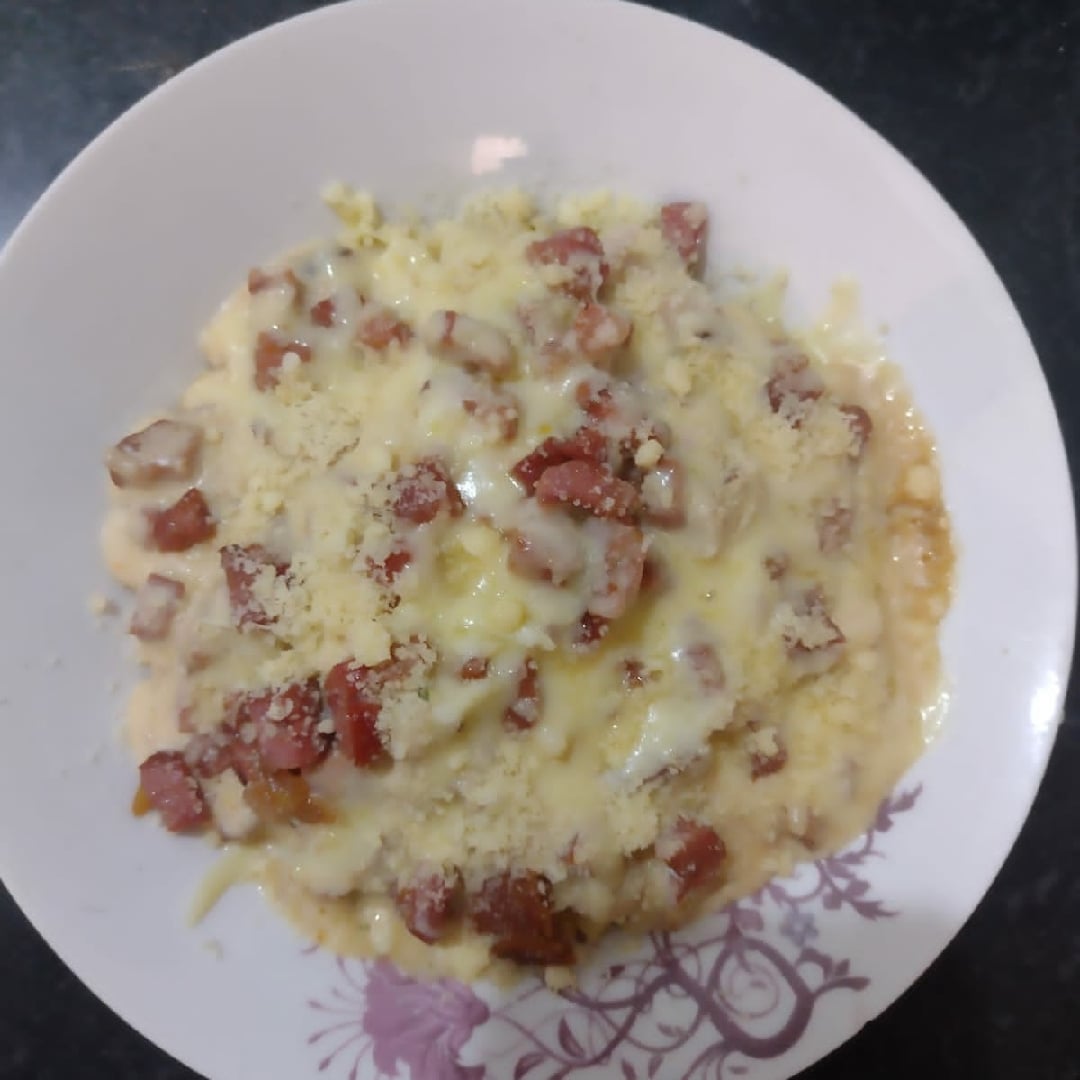 Photo of the pasta with white sauce – recipe of pasta with white sauce on DeliRec
