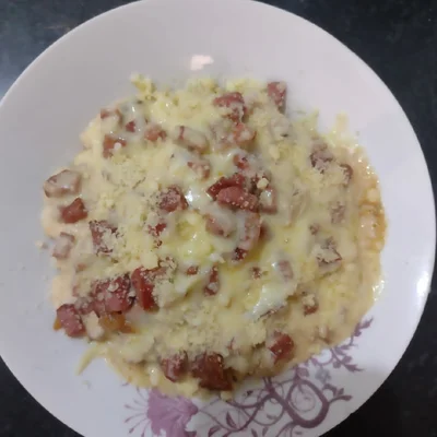 Recipe of pasta with white sauce on the DeliRec recipe website