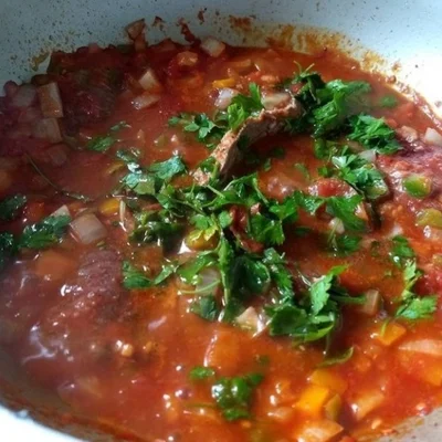 Recipe of meat in sauce on the DeliRec recipe website