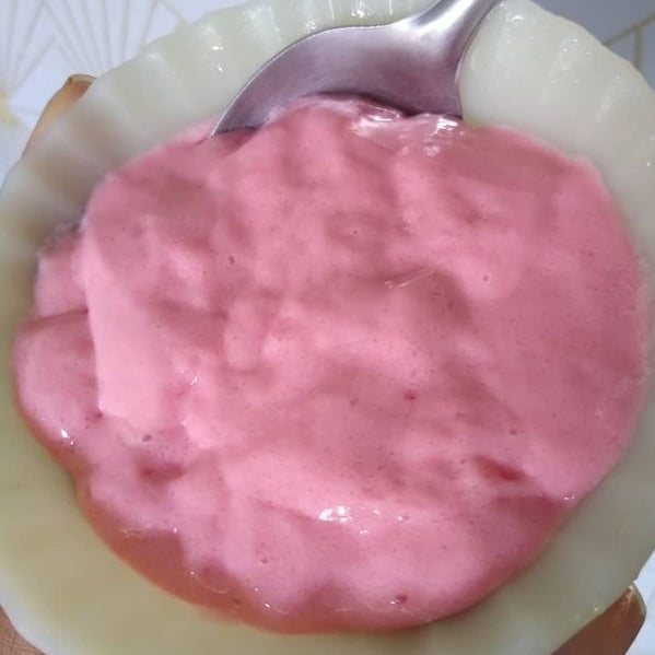 Foto da Gelatina com creme de leite  - receita de Gelatina com creme de leite  no DeliRec