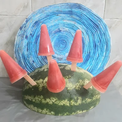 Recipe of watermelon popsicle on the DeliRec recipe website