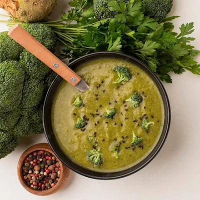 Recipe of broccoli soup on the DeliRec recipe website