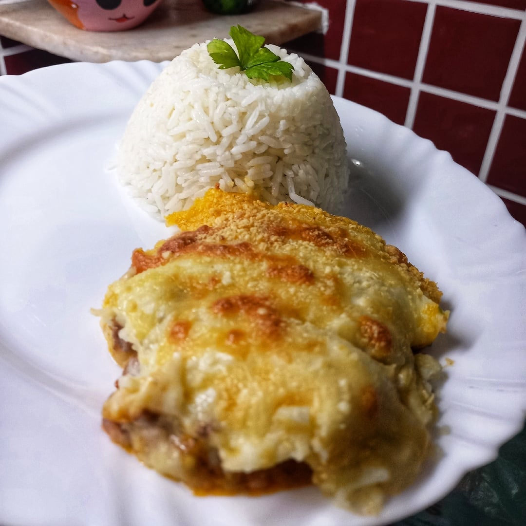 Foto da Escondidinho de carne moída com queijo - receita de Escondidinho de carne moída com queijo no DeliRec