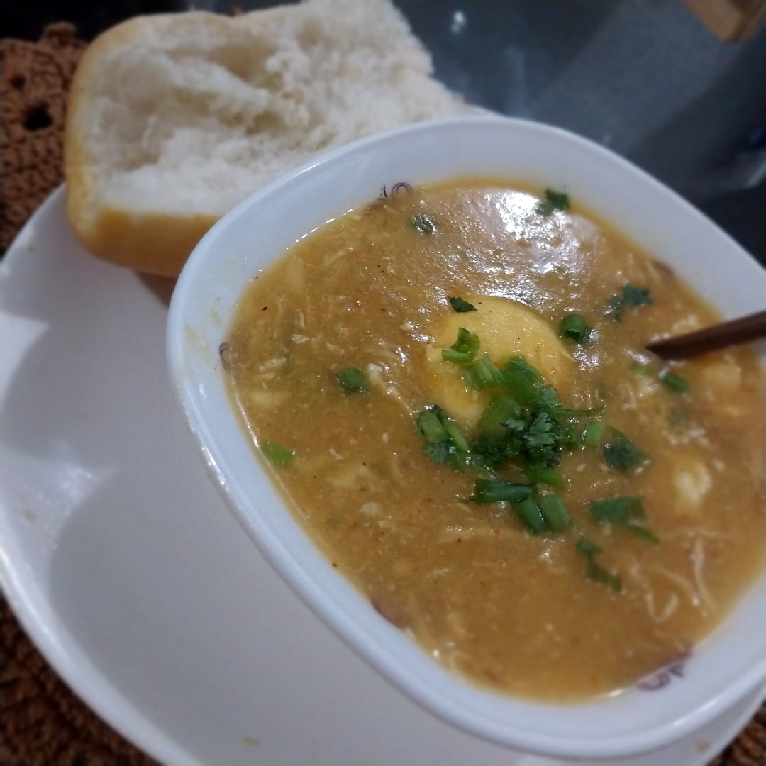 Photo of the Cassava broth with chicken and egg – recipe of Cassava broth with chicken and egg on DeliRec