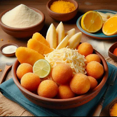 Receta de Acarajé con masa de cuscús y aroma de queso en el sitio web de recetas de DeliRec