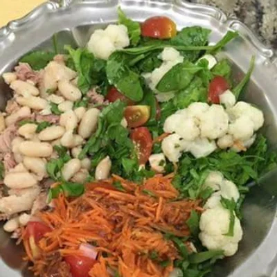 Recipe of vegetarian salad on the DeliRec recipe website