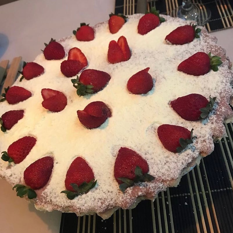 Photo of the Strawberry protein pie – recipe of Strawberry protein pie on DeliRec