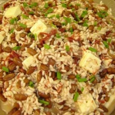 Recipe of Bean Risotto, Dry Meat and Coalho Cheese on the DeliRec recipe website