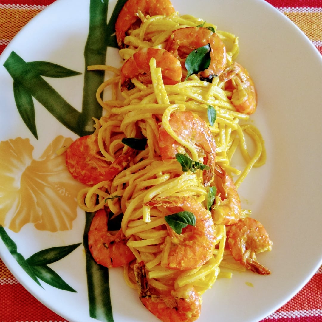 Foto de la Espaguetis 🍝 con camarones del chef – receta de Espaguetis 🍝 con camarones del chef en DeliRec