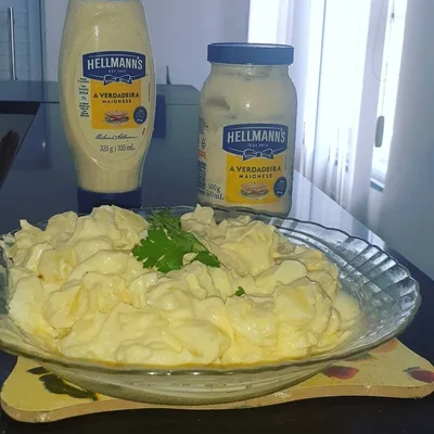 Recipe of Potato salad with mayonnaise and egg on the DeliRec recipe website
