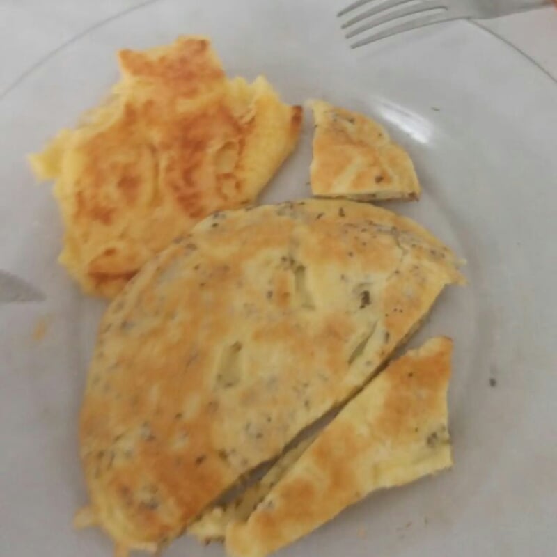 Foto da Panqueca de aveia com queijo - receita de Panqueca de aveia com queijo no DeliRec