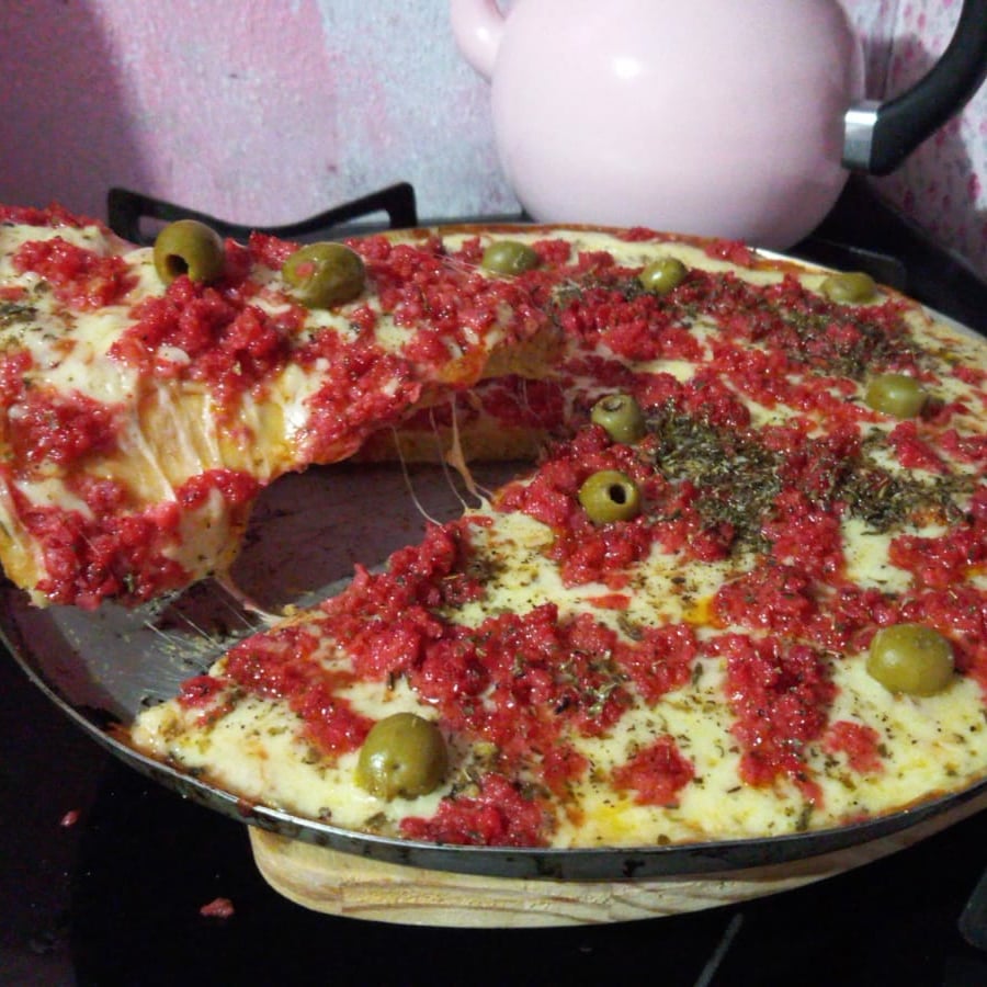Foto da Pizza de liquidificador (massa) - receita de Pizza de liquidificador (massa) no DeliRec