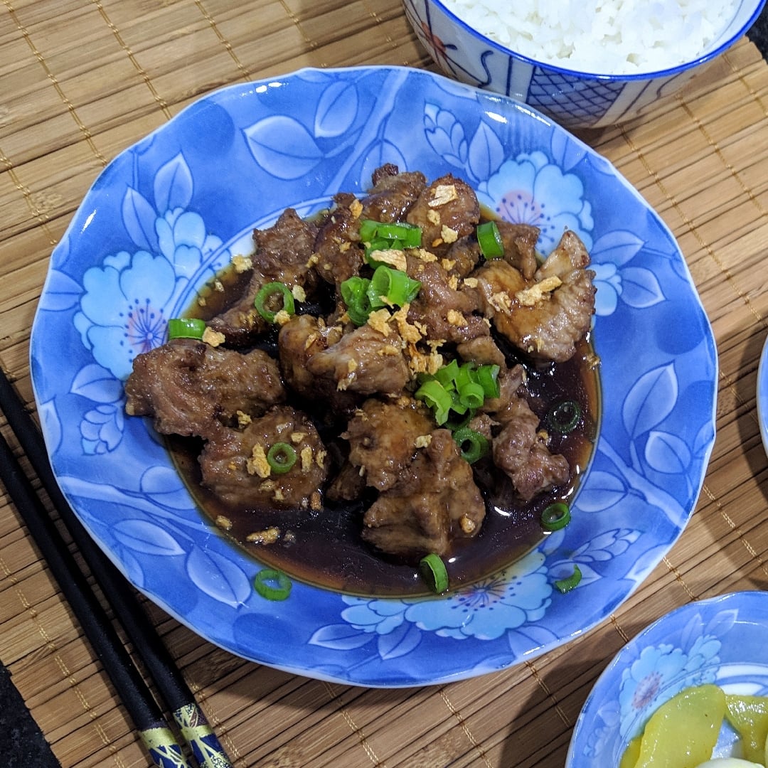 Photo of the Chinese Tenderloin with Fried Garlic – recipe of Chinese Tenderloin with Fried Garlic on DeliRec