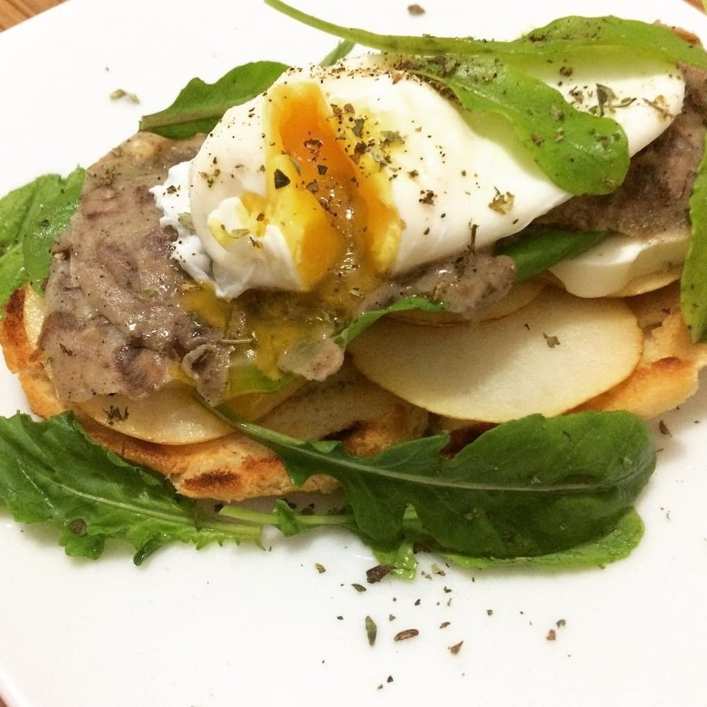 Photo of the Roast beef and pear toast – recipe of Roast beef and pear toast on DeliRec