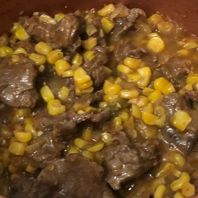 Recipe of Braised beef with green corn on the DeliRec recipe website