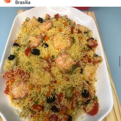 Recipe of Moroccan Couscous with Shrimp on the DeliRec recipe website