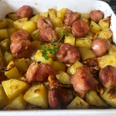 Recipe of Chicken Sausage with Potato on the DeliRec recipe website