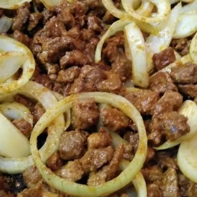 Recipe of onion meat on the DeliRec recipe website