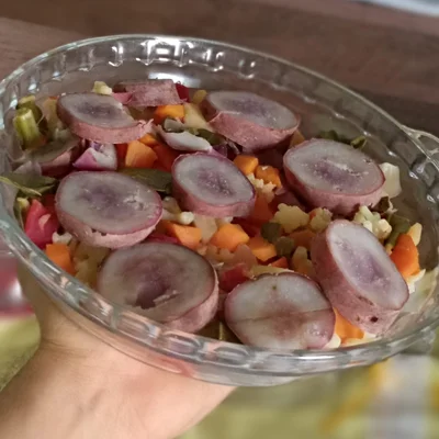 Recipe of tasty mixed salad on the DeliRec recipe website