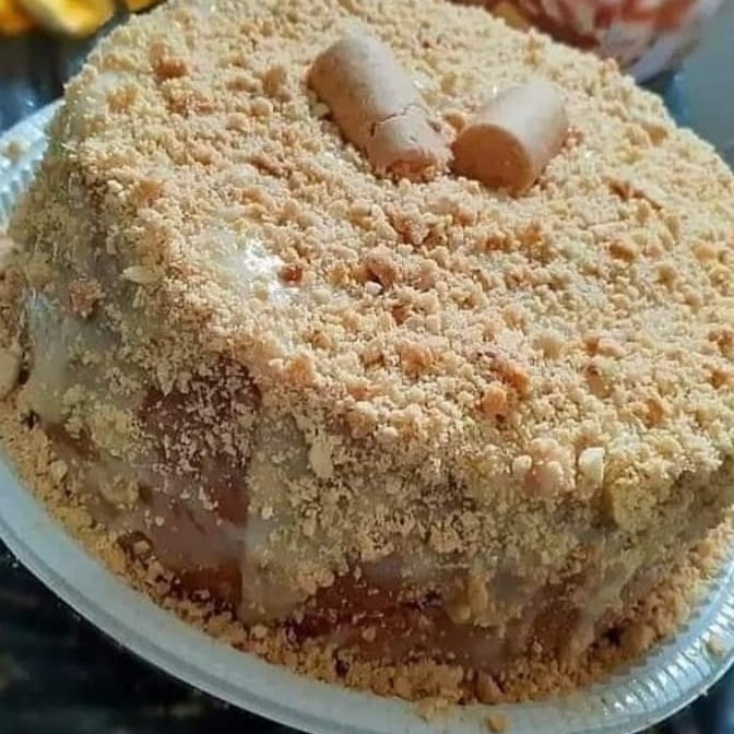 Photo of the Paçoca volcano cake – recipe of Paçoca volcano cake on DeliRec