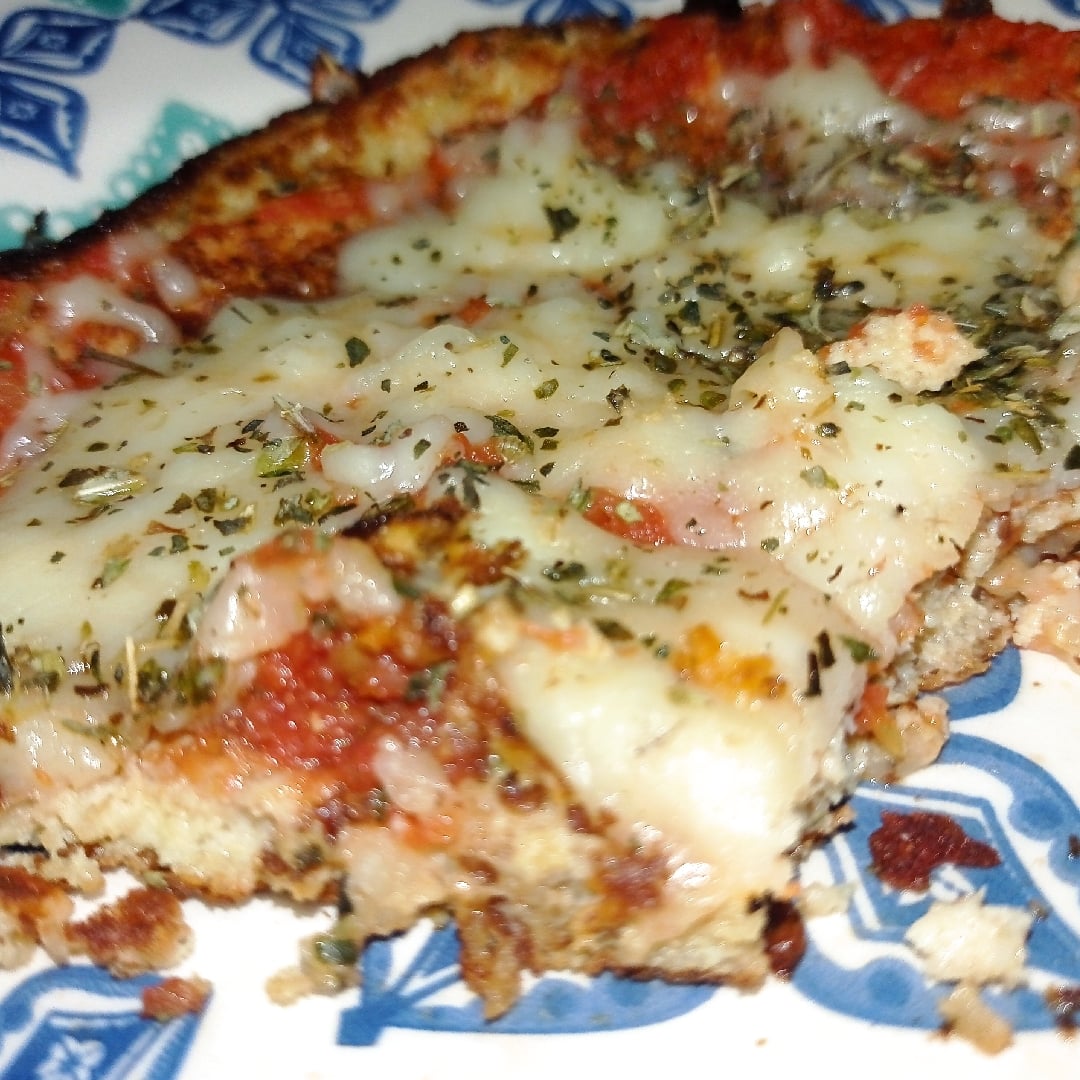 Foto da pizza de frigideira fit @gastaofitness - receita de pizza de frigideira fit @gastaofitness no DeliRec