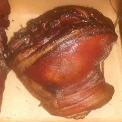 Recipe of juicy roast ham on the DeliRec recipe website