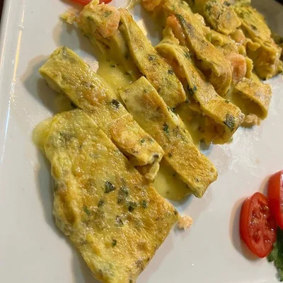 Recipe of Shrimp Omelet with Cheese on the DeliRec recipe website