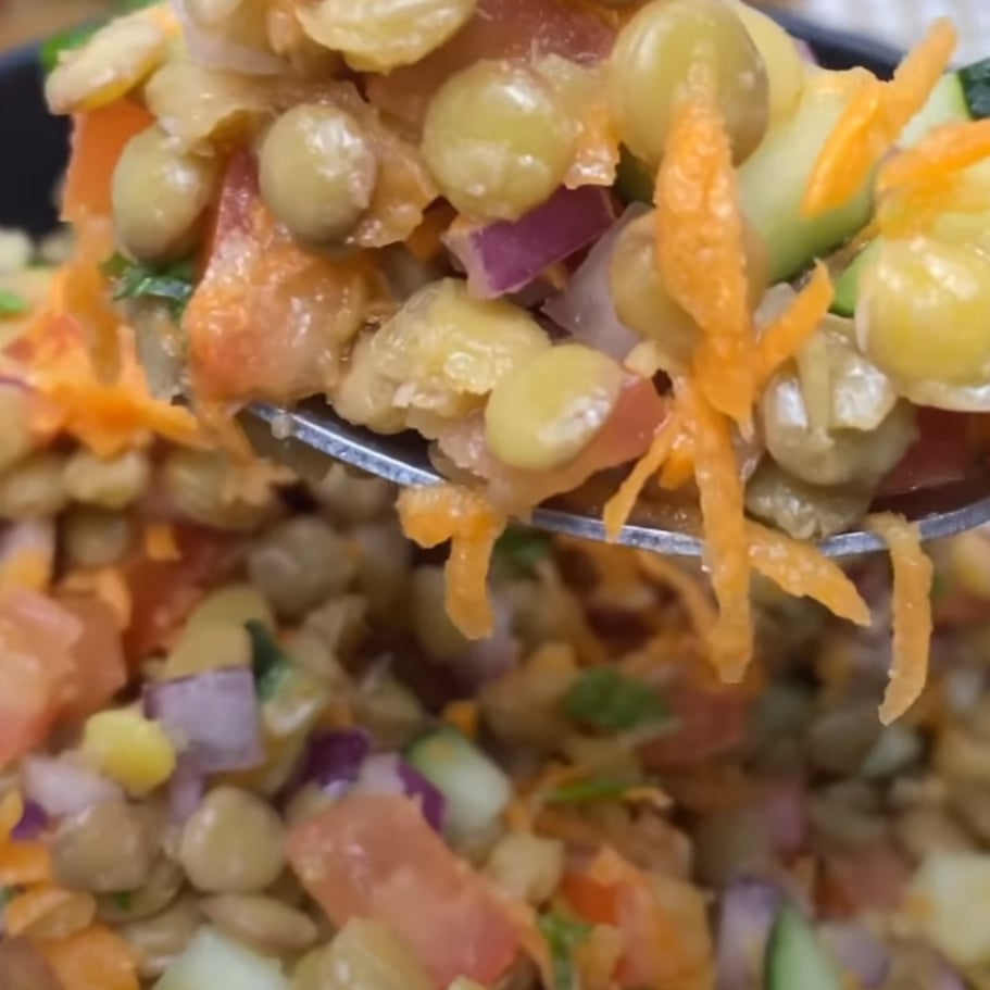 Photo of the quick lentil salad – recipe of quick lentil salad on DeliRec