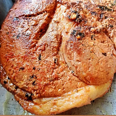 Recipe of roast pork shank on the DeliRec recipe website