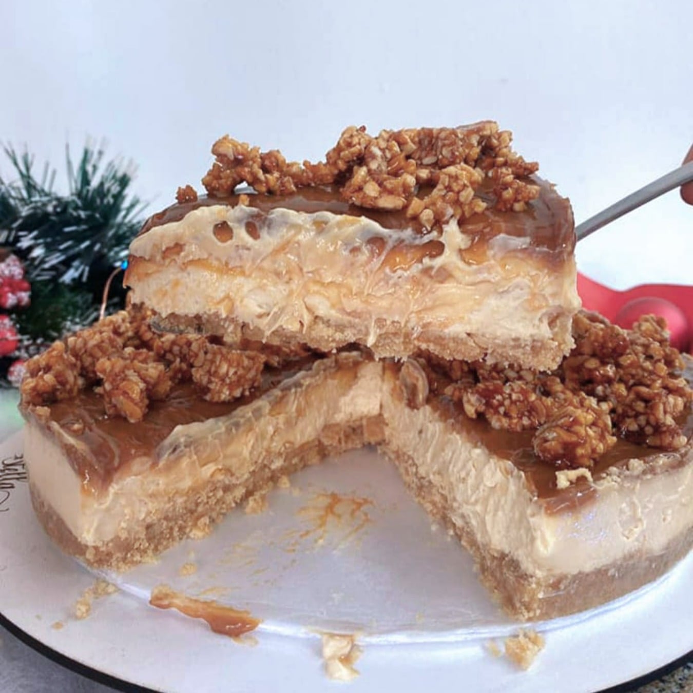 Photo of the Dulce de leche cheesecake with nuts – recipe of Dulce de leche cheesecake with nuts on DeliRec