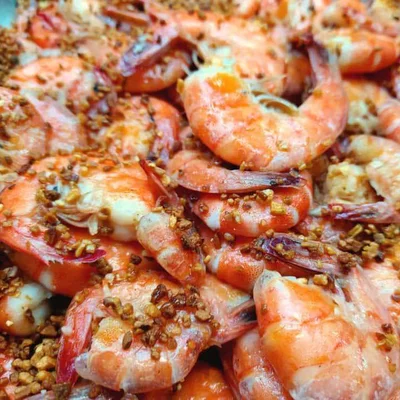 Recipe of Shrimp fried in olive oil and garlic on the DeliRec recipe website
