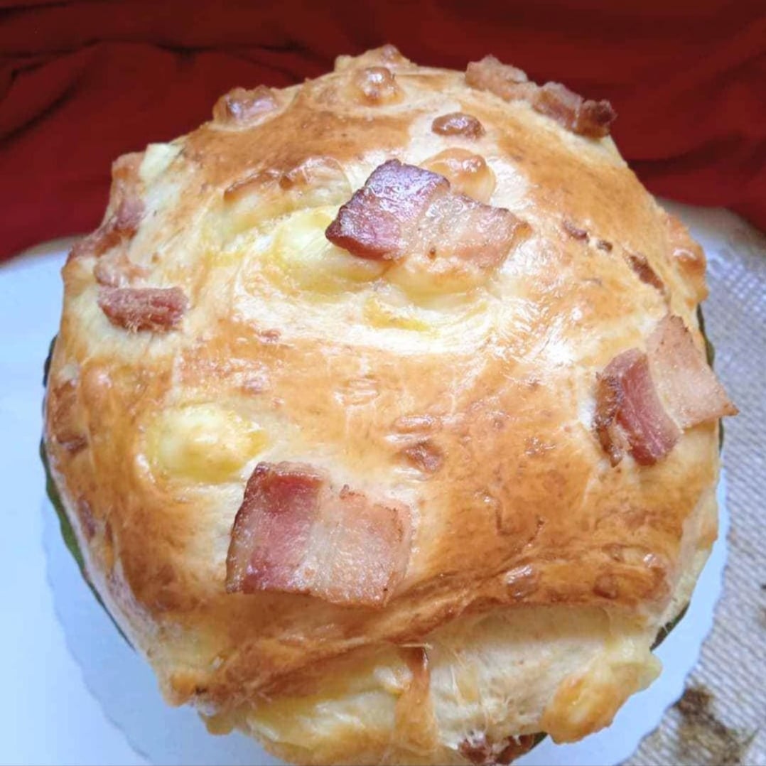 Foto da Panetone salgado bacon com queijo  - receita de Panetone salgado bacon com queijo  no DeliRec