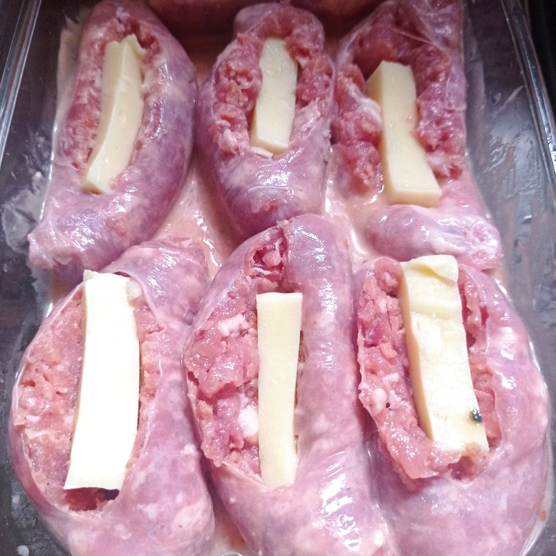 Photo of the Sausage stuffed with cheese – recipe of Sausage stuffed with cheese on DeliRec