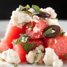 Photo of the Watermelon Salad with Goat Feta Cheese – recipe of Watermelon Salad with Goat Feta Cheese on DeliRec
