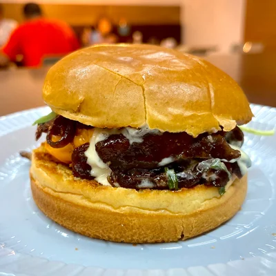 Recipe of homemade burger on the DeliRec recipe website